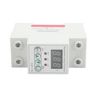 FTVOGUE Protector de Sobretensión, Dispositivo de Protección de Voltaje de Reinicio Automático Ajustable de 220 V, Diseño Compacto, Fácil Instalación, para Monitoreo de Energía de Electrodomésticos