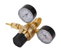 FTVOGUE Regulador de Gas Argón CO2 Regulador de Soldadura de Latón con Manguera Medidores de Presión Duales CGA580 Entrada de 0 a 315 BAR Salida de 0 a 10 BAR para Usuarios de Soldadura MIG TIG