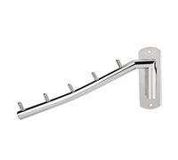 FTVOGUE Suspensión de Ropa montada en la Pared de Acero Inoxidable con Brazo Giratorio Organizador de la Ropa Rack de Secado Organizador del sostenedor de la Toalla del baño con los Ganchos