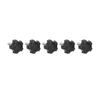 FTVOGUE Tornillo de Mano Reemplazo de Perilla de Estrella de Plástico ABS M6 X 30 Mm Tornillo de Perilla de Mano, Cabeza de Cinco Puntas, 5 Tornillos de Apriete para Ajuste de Herramienta de Máquina