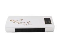 FTVOGUE Ventilador de Aire Montado en la Pared con Temporizador de Control Remoto, Mini Máquina Eléctrica Portátil de Refrigeración y Calefacción para Dormitorio y Baño
