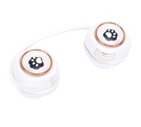 FTVOGUE Ventilador de Cuello con Diseño de Garra de Gato, Ajustable 360 Grados, 3 Velocidades, Recargable por USB, Portátil, Personal, sin Aspas, Motor sin Escobillas, para Oficina,
