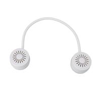 FTVOGUE Ventilador de Cuello Plegable 1000mAh USB Recargable 3 Velocidades Portátil sin Cuchilla (WHITE)