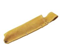 FUANA Bolsa de almacenamiento para varilla de soldadura con correa de cintura ajustable, piel de vaca artificial, soporte para electrodos para uso en talleres, solo bolsa de almacenamiento amarilla