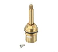 FUANA Cartucho de válvula de ducha de vástago largo de 3/4 pulgadas, repuesto de latón de cuarto de vuelta para grifo de baño, inserto de 20 mm, núcleo de cobre, funcionamiento suave (1)