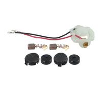 FUANA Juego de portaescobillas de carbono con cepillos y cubiertas para amoladora angular Makita BGA450 BGA452 BJS160 BJS161 DGA452 638921-2 638448-2