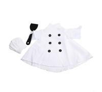 FUANA Juego de ropa de chef caprichoso para estatua de ganso de 23 pulgadas, accesorios de adorno de jardín amarillo y verde, decoración al aire libre fácil de limpiar para césped y (blanco)