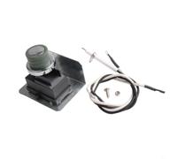 FUANA Kit de encendido de parrilla de lujo 65737 con cable de tierra, botón y tornillo, plástico resistente y reemplazo de metal para una mayor fiabilidad de encendido