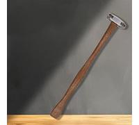 FUANA Martillo de percusión de chapa de metal para coche para cabezas bilaterales de acero inoxidable para reparación sin costuras con mango ergonómico de madera de haya ligero