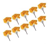 FUANA Paquete de 10 miniaturas en miniatura para árboles de cerezo, plantas modelo Sakura de plástico de 6,5 cm para pueblo de hadas, adorno de casa de muñecas, modelo de paisaje ferroviario y hogar