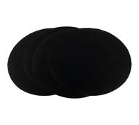 FUANA Paquete de 4 alfombrillas extra gruesas para parrilla de barbacoa de 40 cm, antiadherentes, reutilizables, resistentes, aptas para lavavajillas para parrilla eléctrica de carbón de gas (redondas