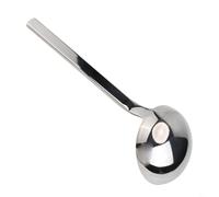 FUANA Sabatier - Espumadera profesional de metal grande - Cuchara de cocina de acero inoxidable pulido satinado para escurrir aceite de freír, servir verduras hervidas o pasta. (grande)