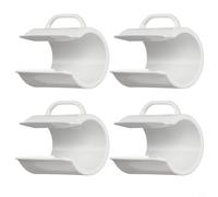 FUBESK Collar de bolsa de limpieza de piscina ABS blanco para Polaris 180 280 360 380, reemplaza la pieza 9-100-1018, protector de desechos fácil de instalar (4 piezas)