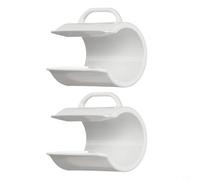FUBESK Collar de bolsa de limpieza de piscina ABS blanco para Polaris 180 280 360 380, reemplaza la parte 9-100-1018, protector de desechos fácil de instalar (2 piezas)