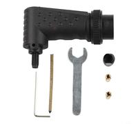 FUBESK Herramienta giratoria de 90 grados accesorio convertidor de ángulo recto para Dremel para 4000 para 3000 para 8200 para 275 Accesorios de amoladora eléctrica Metal Plástico Negro