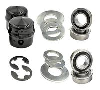 FUBESK Kit de conversión de buje de rueda delantera a rodamiento para Husq-varna 532009040 9040H kit de conversión de buje de rueda delantera a rodamiento
