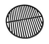 FUBESK Parrilla redonda de hierro fundido para barbacoa de carbón y gas, pieza de repuesto de rejilla de cocina, instalación para placa de barbacoa negra de 30 cm a 457 cm