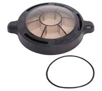 FUBESK Tapa de bomba de piscina Splapool y Pureline Deluxe, para sustituye a 72728 72747 72772, cubierta de bomba enterrada sobre el suelo con junta de anillo, marrón oscuro