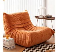 Fucxeoy Sillón Togo Chimenea, Sillones Puff Esquineros | Cómodo Sofá de Suelo, Sillón Ergonómico de Espuma, Ideal para Sala, Dormitorio, Salón, Oficina