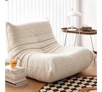 Fucxeoy Sillón Togo Chimenea, Sillones Puff Esquineros | Cómodo Sofá de Suelo, Sillón Ergonómico de Espuma, Ideal para Sala, Dormitorio, Salón, Oficina