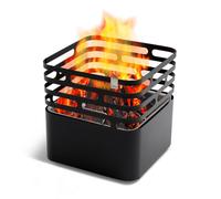 Fuego para hogar CUBE, 43×43×44 cm negro, acero inoxidable, Höfats