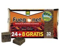 FUEGONET Pastillas de Encendido ecológicas para barbacoas y chimeneas, 5 Paquetes de 32 Pastillas
