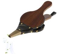 - Fuelle para hoguera, fuelle de madera para interiores para brasero | Soplador de chimenea con correa para colgar, boquilla de metal, gran herramienta para chimenea, brasero, estufa