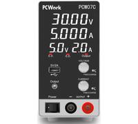 Fuente alimentacion digital laboratorio 0-30vdc 0-5amp pcwork pcw07c