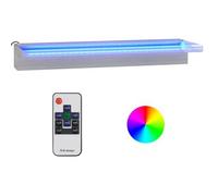 Fuente Cascada Con Led Rgb Acero Inoxidable 60 Cm Vidaxl