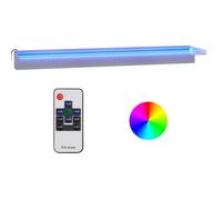 Fuente Cascada Con Led Rgb Acero Inoxidable 90 Cm Vidaxl
