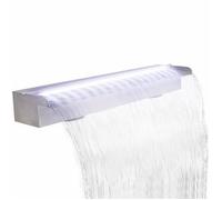 vidaXL Fuente Rectangular LED Piscina Acero Inoxidable Jardín Estanque Dimensiones 30 cm, 45 cm, 60 cm y mas