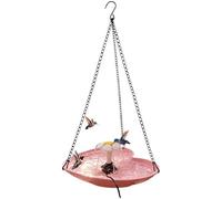 Fuente con bañera para pájaros, solar decorativo | Fuente con comedero para pájaros de exterior para alimentación paisajismo observación naturaleza patio césped