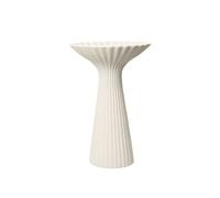 Fuente con pedestal en color marfil