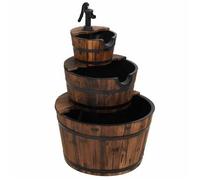 Fuente De Agua Con Bomba Madera Maciza De Abeto 60x60x94 Cm Vidaxl