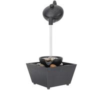 Fuente de Agua de Mesa Cascada Adorn 1 Juego de Plástico Negro