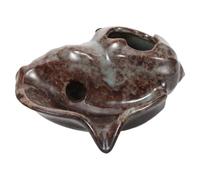 Fuente de Agua de Mesa de Cerámica Salida en V para Estanques | Adorno Artístico Moderno, Entrada Trasera, Bomba Incluida, para Peceras, Macetas y Patio
