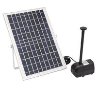 Fuente de agua solar - 10W de potencia - 17V de voltaje - Para uso exterior - Fuente decorativa para jardín