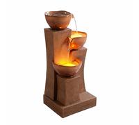 Fuente de Agua Teamson Home en Cascada 3 Niveles 28.54 pulg, Marrón