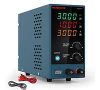 Fuente de alimentación de Banco HANMATEK HM310 Fuente de alimentación de Laboratorio de conmutación regulada Ajustable Desde 30V / 10A Pantalla LED de 4 dígitos