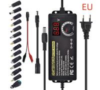 Fuente de alimentación de CA a CC, fuente de alimentación de laboratorio ajustable, adaptador Universal portátil de 3V-24V-3A, Clip de cocodrilo con enchufe UE/EE. UU. US Terminal Adapter