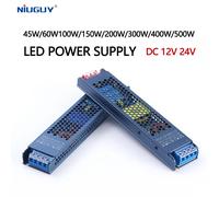 Fuente de Alimentación LED DC 12V 24V, Transformador de Iluminación Silencioso AC 100-265V, 60W 100W 200W 300W 400W 500W, Adaptador de Corriente para Controlador de Luz LED