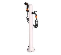 Fuente De Aluminio Resistente Con Conexión Lateral Incluye Manguera De 75 m y Pistola De 8 Chorros Fácil De Montar Ideal Para Uso En Exteriores White XL
