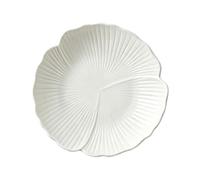 Fuente De Cerámica En Forma Hoja Ginkgo Blanco Cena Plato Para Servir Comida Construcción Porcelana Apta Alimentos Diseñada Gourmet El Hogar Y Presentación Mesa Comercial