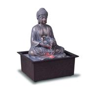 Fuente de Interior Buda Meditación Loto Luz LED Colorida - Deco Zen Salón Dormitorio - Fuente de Mesa Movimiento Relajante - Soporte Regalo Útil Mujer y Hombre - 26 cm - Sutra Zen'Light