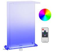 vidaXL Fuente de piscina Cascadas LED RGB Acrílico 51 cm para jardín