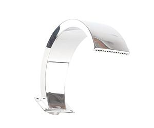 Fuente de piscina de acero inoxidable 304, aliviadero de cascada de piscina de 10,4 x 3,9 pulgadas con 15 orificios de salida, diseño de redondeado