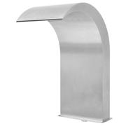 Fuente De Piscina De Acero Inoxidable Plateada 45x30x65 Cm Vidaxl