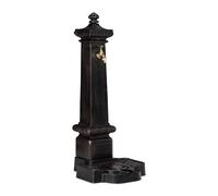 Fuente jardin 15,6 kg 100 cm fuente de agua vintage fuente ornamental aluminio