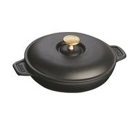 Fuente para horno de hierro fundido con tapa negro O 20 cm Staub