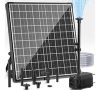 Fuente solar de 25 W para exteriores, 1200 l/h, bomba para estanque con filtro, 4 boquillas de 2 m, cable de 5 m, juego de agua, bomba para jardín, cascada, piscina